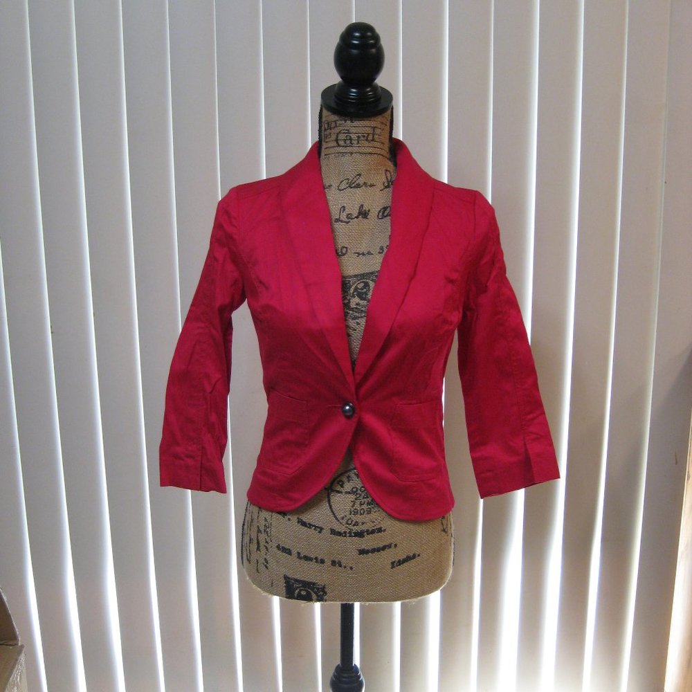 NWT Express hot pink blazer jacket 0 XS extra small